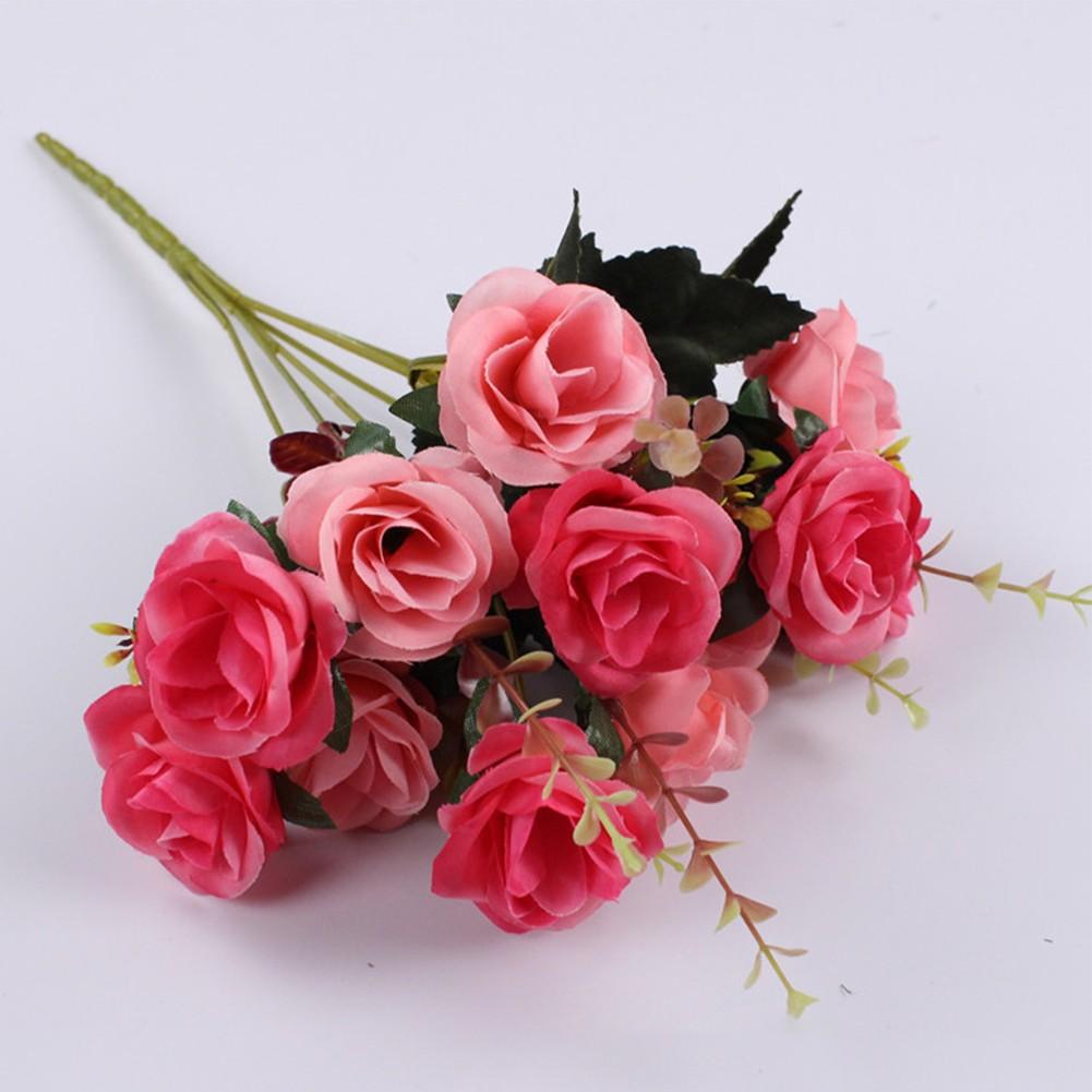 Беспроблемная Элегантность Уход Искусственные Розы для Дома Спальни Отеля