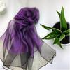 Elegant Imitation Silk Scarf - Solid Color, Sun Protection, Fashionable Female Shawl, Long and Simple Design