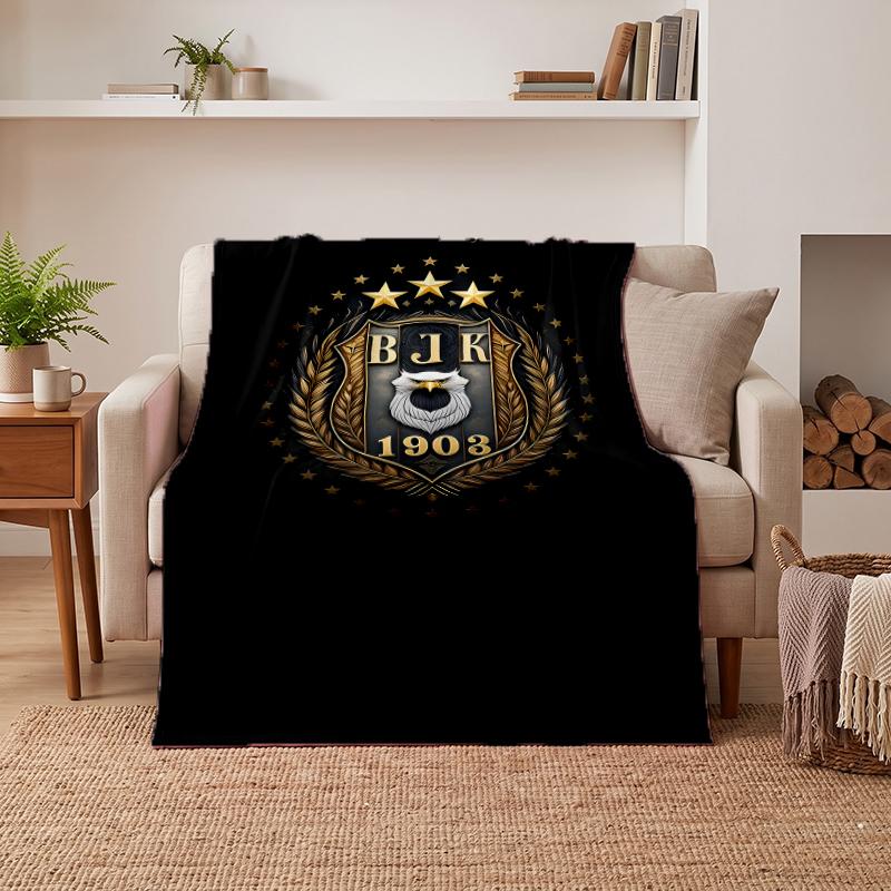 BJK FC Soft Warm Flannel Blankets Comfortable Blanket for Home Decoration Gifting