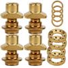 16 pcs C Clamp Brake Shoes Nuts Kit Bolt Titanium Alloy Screws Set for Road Bicycle Bikegold