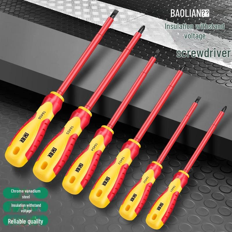 Insulated Magnetic Screwdriver Set - Phillips, Flathead & Torx for Electricians