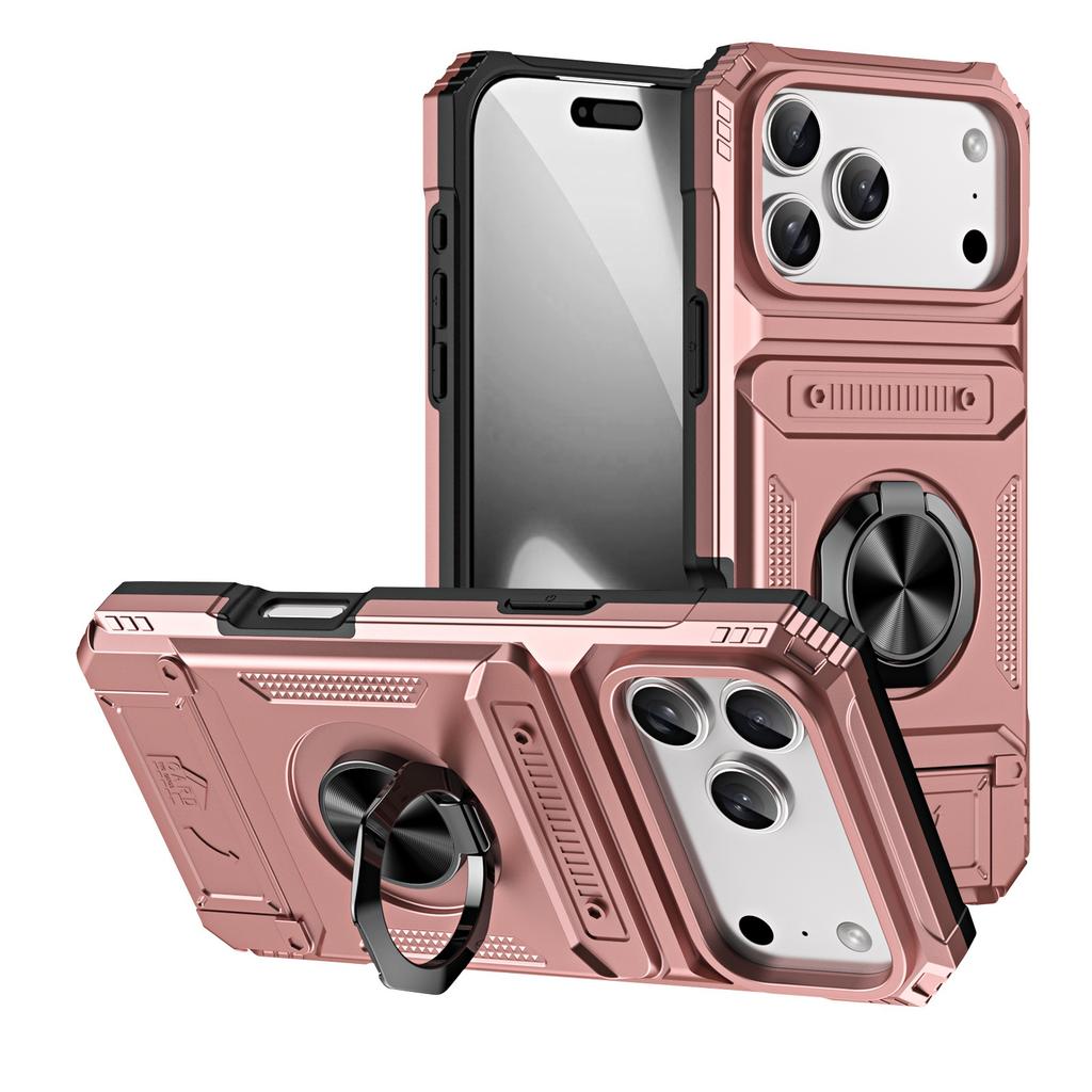 Чехол для For Iphone 17 16 1 14 Plus 13 12 Pro Max 11 Магнитное Поворотное Кольцо Подставка Противоударный Кошелек