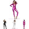 Elegant And Attractive Metallic Catsuit Bodysuit With Good Stretchy Fabric For Women
