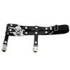 2pcs Adjustable Star-shaped Leg Garter With Anti-slip Clips, Elastic Gothic Thigh Ring Garter For Women And Girls