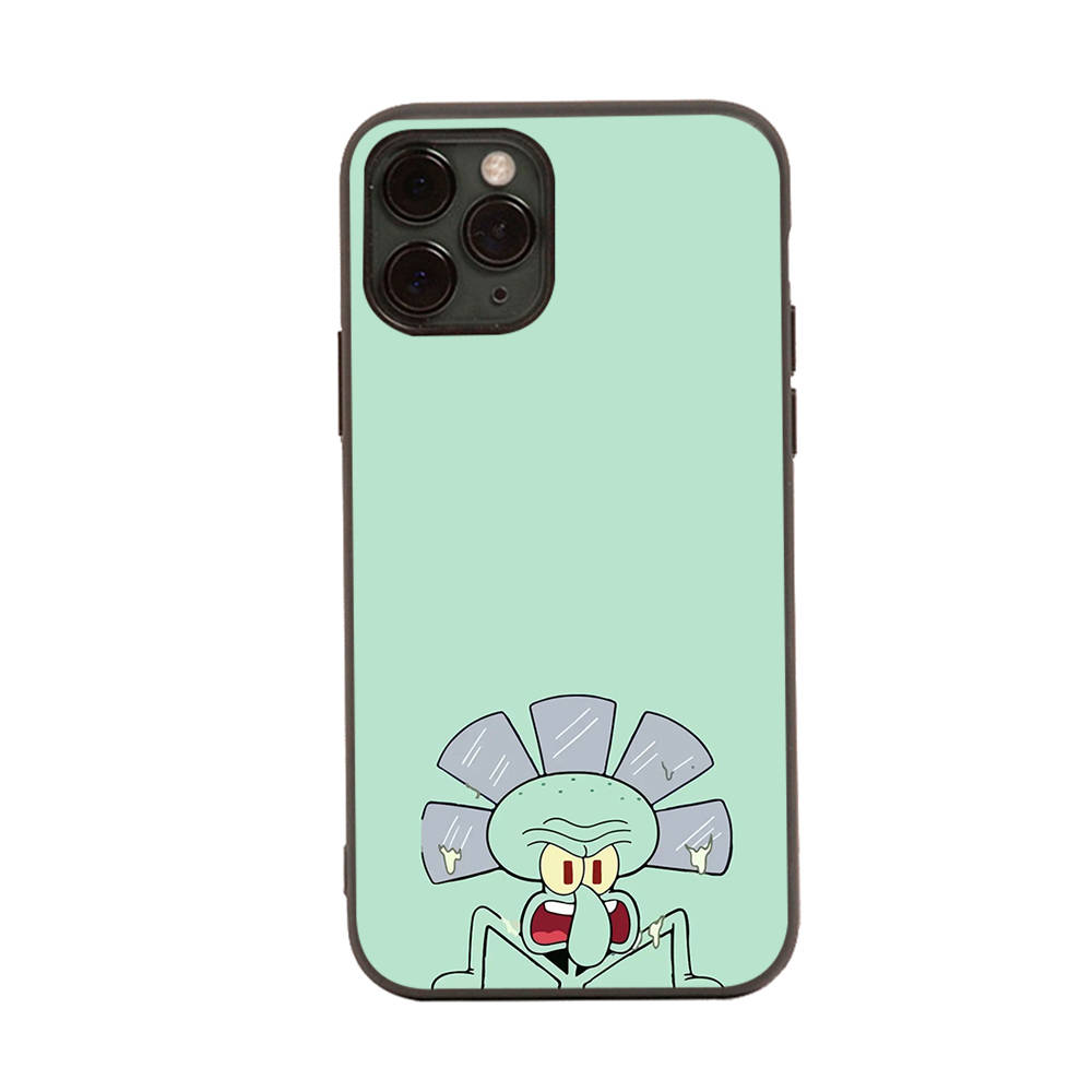 PB9 SpongeBob Friend Black Sofe Case for Samsung Note 20 Lite S24 Ultra S23 A03 A05 A06 A11 A71 A15 A16 A13 A24 A25 A33 A52 A53 A50 M55 M35 Plus