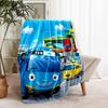 1pc Blanket Tayo the Little Bus Print Design, Lightweight Blanket for Sofa, Bed- Soft &Warm, Gift for All Seasons like Christmas, Halloween
