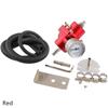 Universal Aluminum 0-140 Psi Adjustable Fuel Pressure Regulator+Gauge+Hose Kits