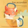 Baby Fox Accordion Rattle Toy for Strollers - Early Education