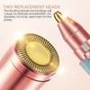 2 IN 1 Electric Eyebrow Trimmer USB Rechargeable Body Facial Hair Removal Lipstick Shape Mini Epilator for Women Colorful Starry Sky