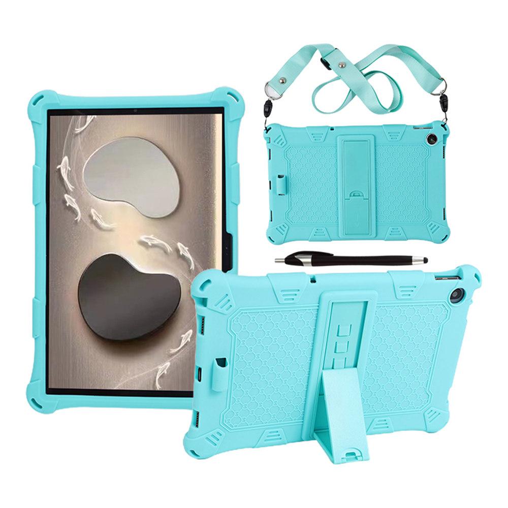 Мягкий силиконовый чехол-подставка для планшета Lenovo Tab M10 3-го поколения 10,1 дюйма TB-328FU 328XU, детский чехол + ремешок и стилус