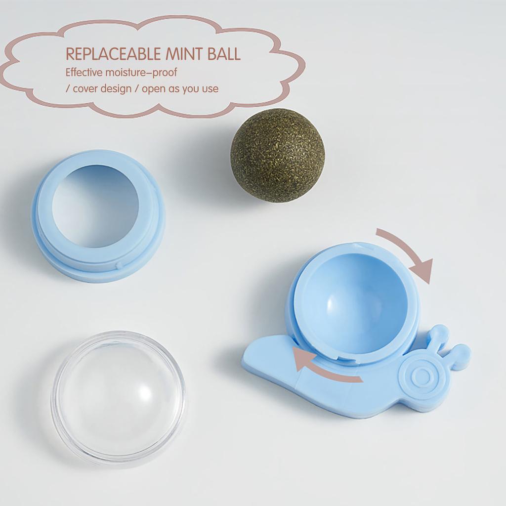 Настенные шарики из кошачьей мяты, игрушки для кошек, кошачья мята, настенный ролик для кошек, чистка зубов, естественно вращающийся для использования в помещении