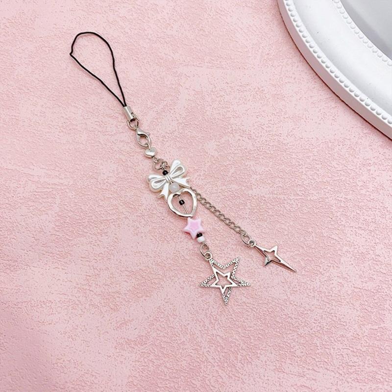 Привлекательный телефонный брелок с уникальным бантом, стильный брелок для ключей, аксессуары для телефона, сумка, кулон для кошелька, рюкзака, кошелька