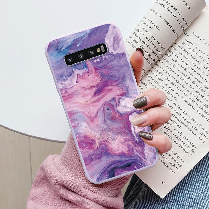 Цветной Роскошный Мраморный Чехол Для Samsung Galaxy S10 S 10 Plus S10E Fundas Мягкий ТПУ Защита Задняя Крышка Для Samsung S10 Ударопрочный
