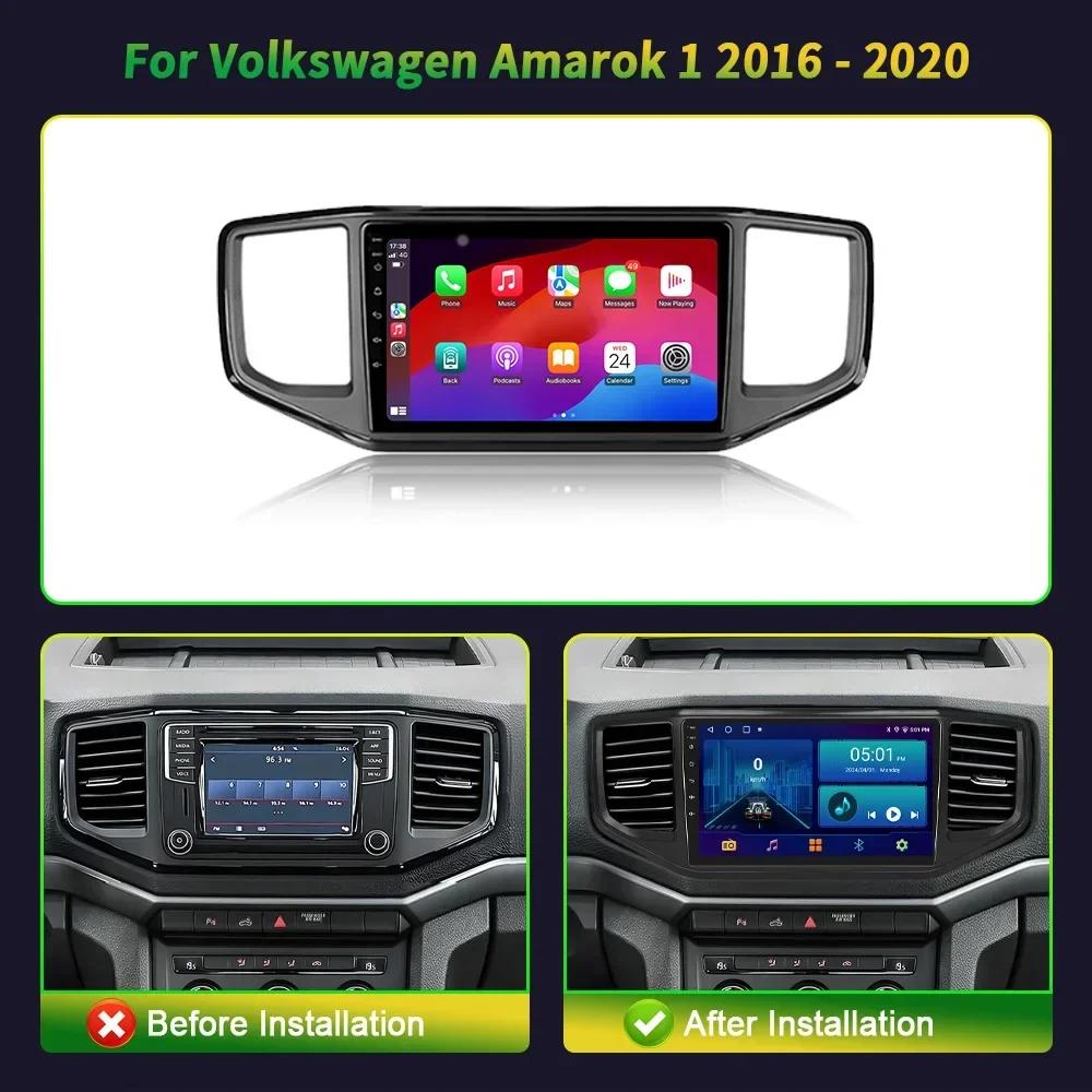 Android 13.0 для Volkswagen Amarok 1 2016-2020 Автомобильный радиоприемник Мультимедийный проигрыватель 4G GPS-навигация Беспроводная Carplay Видео 360 Камера