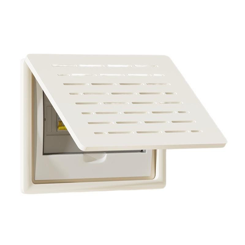 Living room distribution box cover with flip top design for electric meter box and weak current box 35 cm by 25 cm wood plastic