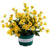 Artificial Sunset Mums Flowers Waterproof Fake Fall Flowers for Outdoor Garden Patio Home Planters Home Decoration