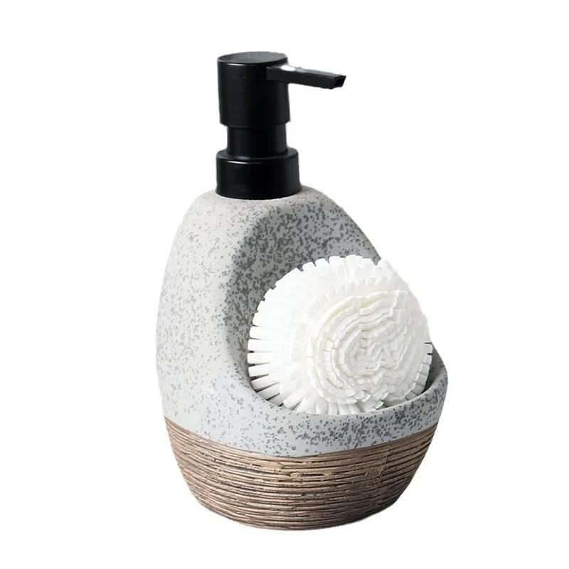 Творческий бытовой флакон для косметики, дезинфицирующее средство для рук, керамическая бутылка для лосьона, высококачественный флакон двойного назначения для ванной комнаты, нажимного типа