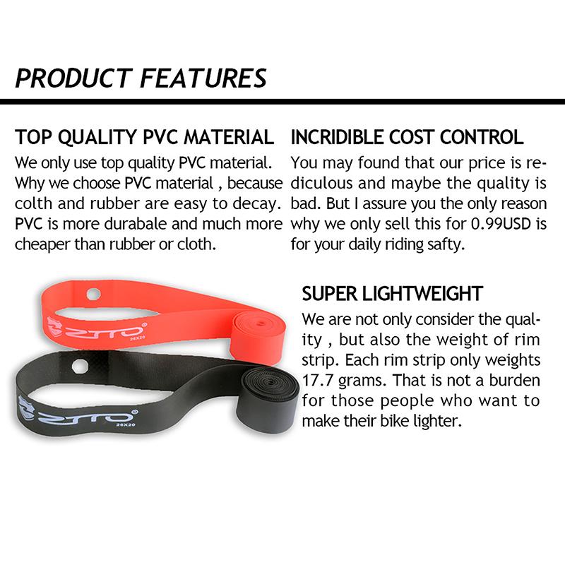 Велосипедная лента для обода Нейлон ПВХ 26 20 дюймов Широкая камера Взрывозащищенная Противопрокольная лента Ободная лента Противопрокольная лента Шина