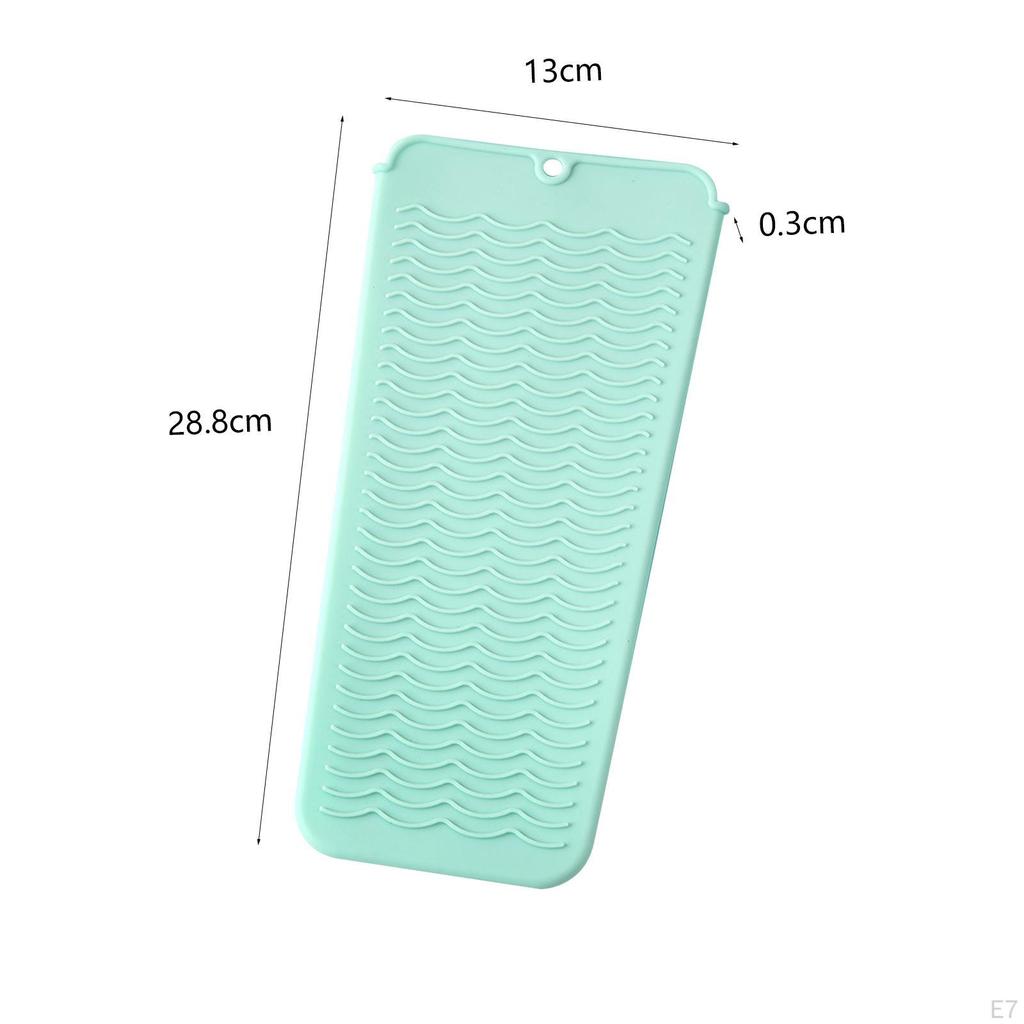 Silicone Travel Mat for Hair Styling Tools, Portable Pouch