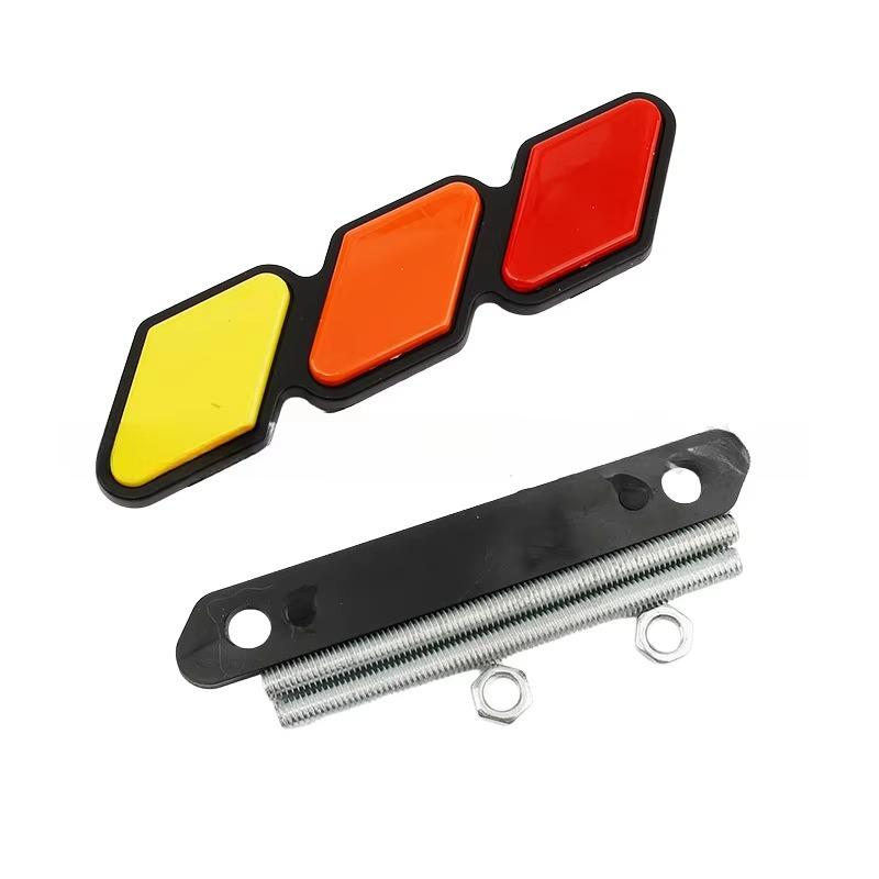 New Grille Badge Emblem Auto Logos For Toyota Tacoma 4Runner Tanzhong Highland New Pickup Truck Grille 3 Colors Logo Accessories
