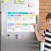 1 комплект 40,6*30,5 см магнитная доска для записей на холодильник стираемая поверхность для письма еженедельный планировщик рецепты доска для записей дома кухня