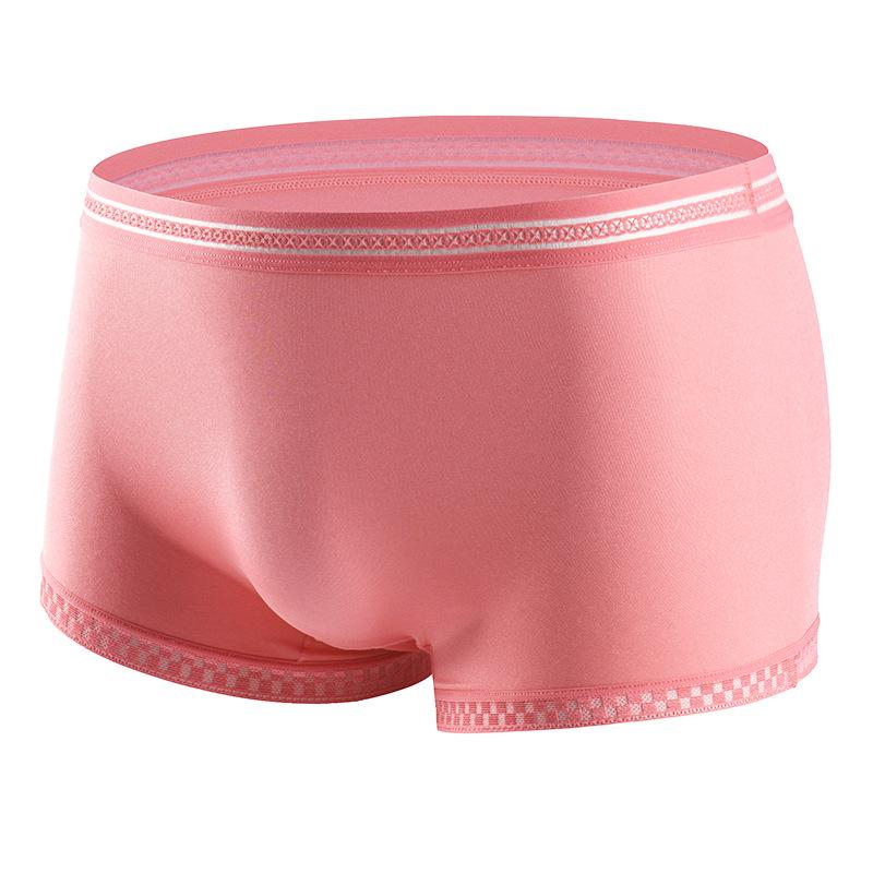 1 шт. мужские шорты из ледяного шелка, мужское нижнее белье, полупрозрачное, однотонное, дышащее, мягкое