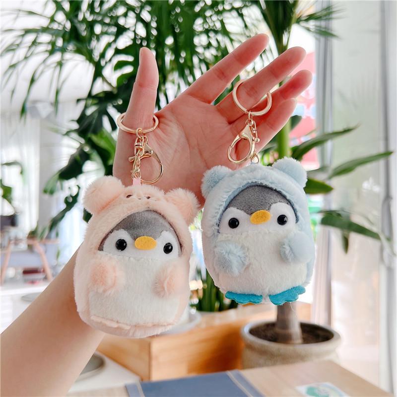 Costume Penguin Doll Cute Change Into A Small Penguin Keychain Plush High-Quality Durable Child-Safe Non-Toxic Toy