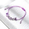 Women Bracelet Woven Decorative Irregular Ladies Faux Crystal Stone Hand Chain Bracelet Jewelry for