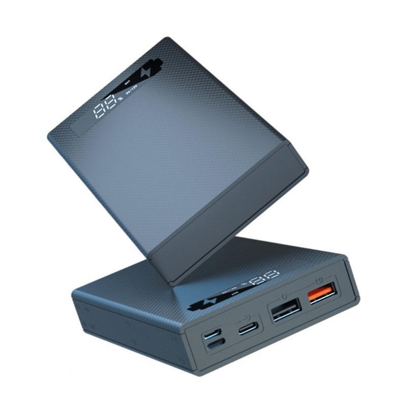 QC3.0 PD 5x18650 Батареи DIY Power Bank Коробка Держатель для Корпуса Быстрое Зарядное устройство для Корпуса Съемный ЖК-дисплей DIY Аксессуар