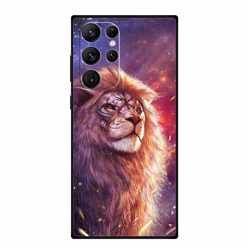 Чехол для Samsung S22 / S23 Ultra S23Ultra Черный Силиконовый Мягкий Чехол для Телефона Для Samsung Galaxy S22 Ultra Задняя Крышка Чехол S 23 Ultra