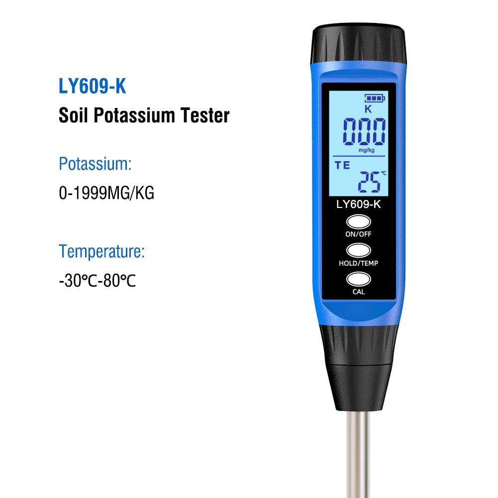 Профессиональный измеритель питательных веществ почвы, быстродействующий анализатор азота, тестер плодородия для садоводства, сельского хозяйства, светодиодный тестер почвы