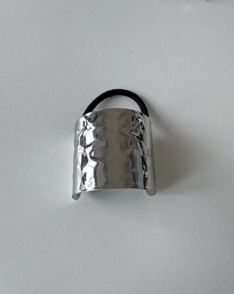 Модная металлическая массивная круглая куполообразная резинка для волос с бантом для женщин, фиксатор для конского хвоста, эластичные резинки для волос, аксессуары для украшения волос для девочек