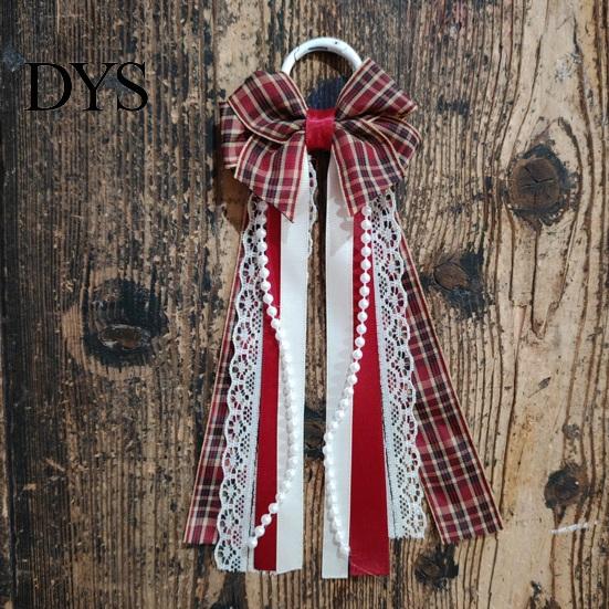 Boho Boot Embellishments 1 Pair Ribbon Bow Charms, Plaid Cowboy Charms Western Accessories with Faux Pearls Lace Ribbons, Women Boots for Cowgirl