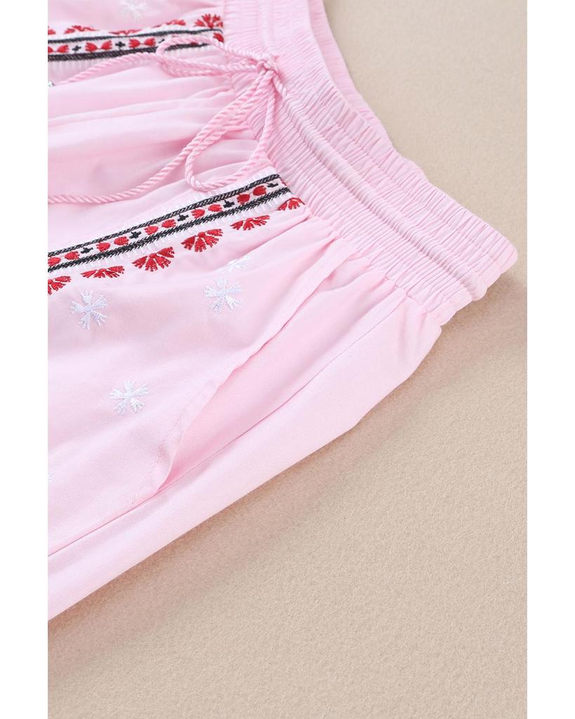 Azura Exchange Шорты с вышитыми цветочными кисточками