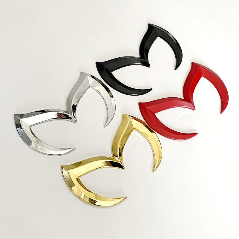 3D Metal Bat Emblem Badge Sticker Decals For Mazda 2 3 6 8 Atenza CX-30 CX-50 CX-60 MX-5 CX-3 CX-5 CX-7 Car Styling Accessories DD2