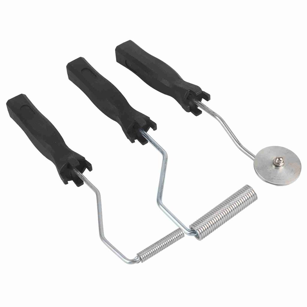3Pcs/Set Aluminum Alloy Fiberglass Bubble Paddle Tool Laminating Roller Kit For FRP Mould(Sawtooth)