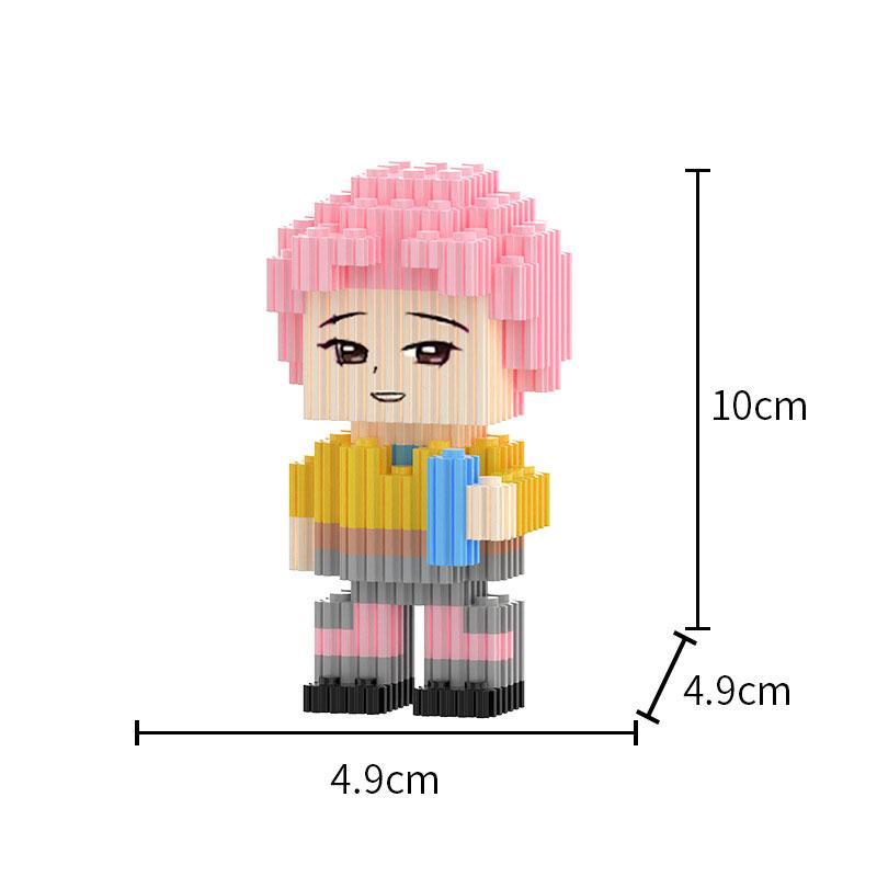 Нетоксичные Охотники на Демонов Руми Мира Зои Строительные Блоки Аниме Фигурки Действия Блоки Головоломка Сборные Игрушки Детские Рождественские Подарки