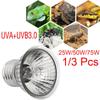 1/3 шт. Лампа-излучатель тепла полного спектра для домашних животных, рептилий, нагреватель, лампа-излучатель тепла UVA+UVB