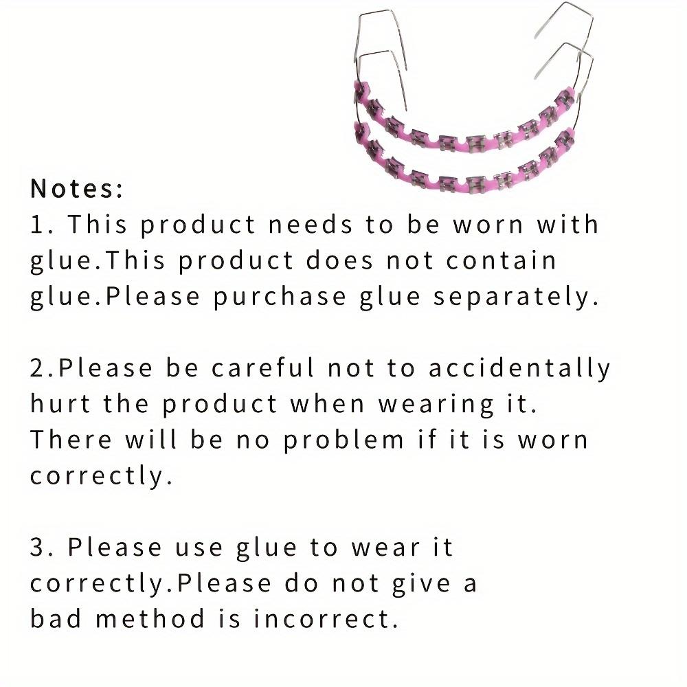 1 пара металлических зубных брекетов с крючками - стильные розовые и фиолетовые украшения для зубов для обучающих моделей, унисекс-аксессуары для мужчин и женщин