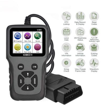 Сканер OBD2 Считыватель кодов OBD и инструменты сканирования Автомобильный диагностический сканер двигателя для всех автомобилей с протоколом OBDII