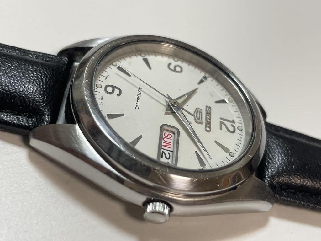 [USED] SEIKO 5 Automatic Watch White Dial