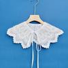 "Women's Beaded Bow Collar Shawl - Autumn/Winter Imitation Woolen Design"