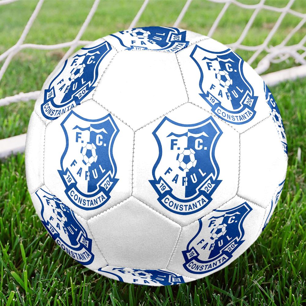 Farul FC Soccer Ball, colorful, suitable for all ages, machine-stitched, PVC material, competition grade, durable and high bounce