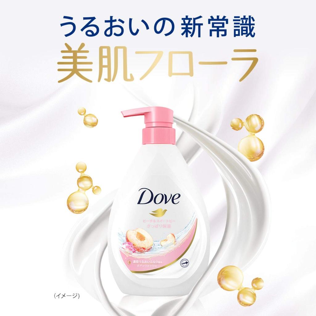 Dove Body Wash Персик и душистый горошек Pump 500 г Мыло для тела