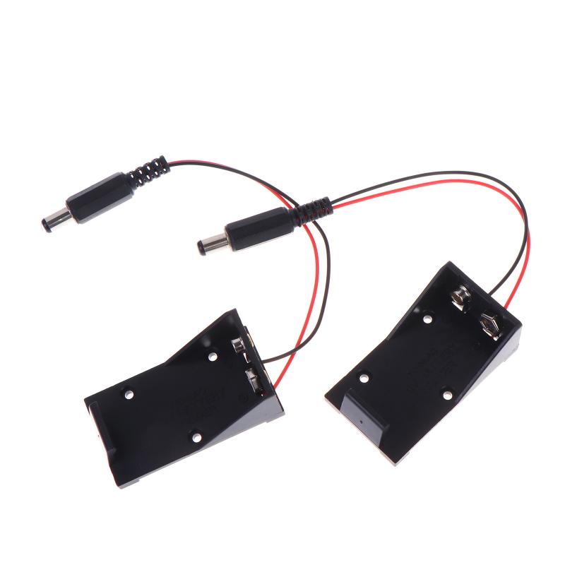 2 PCS 9V Battery Clip Holder Case Box With Wire Leads DIY Interface DIY Interfac Accessories
