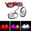 1 Pair Auto Windshield Windscreen LED Light Spray Jet Nozzle Wiper Washer Lamp
