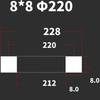 120-1320 мм Квадратная уплотнительная прокладка из силиконовой резины VMQ, полоса для круглых люков резервуаров под давлением, круглые люки, двери, санитарные