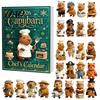 Holiday Gift Box for Kids 2026 Christmas Capybara Advent Calendars, 24 Days Countdown with Calendar Blind Cute 2D Hanging Ornaments, Small Collectible