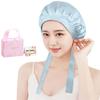 Шапочка для сна Suatien Silk из натурального шелка для длинных волос, предотвращает секущиеся кончики и уменьшает и идеально подходит для идеального подарка на день рождения, ночная шапочка, шелк, 100% шелк, волосы,