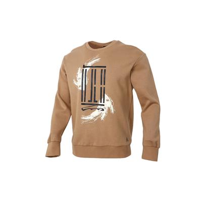 Adidas Спортивная толстовка с круглым вырезом и логотипом, мужская толстовка, картон, желтый GP0920